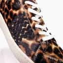 Loeffler Randall Elliot Bovine Fur Light Leopard Print Sneaker ...