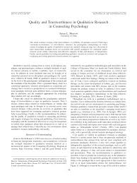 This chapter critiques positive psychology (pp) and pp interventions (ppis) at three levels. Pdf Quality And Trustworthiness In Qualitative Research In Counseling Psychology