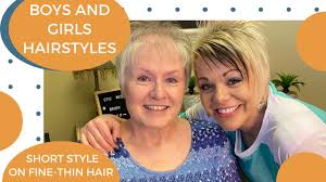 The short blonde is another haircut for the extremely short and thin hair. Thin Hair Hairstyles Haircut For Thin Hair And Fine Hair Youtube