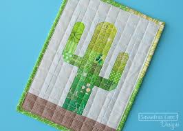 Seed stitch pattern learn easy knit and purl stitch patterns in the absolute beginner knitting series by studio knit. Mini Mondays Free Patchwork Cactus Mini Quilt Pattern Sassafras Lane Designs