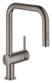 Our range of bathroom taps, showers, shower heads and kitchen mixer taps includes designs to suit all interior styles and budgets. Grohe 32322a02 Minta Mixer With Shower For Kitchen Graphite Vieffetrade