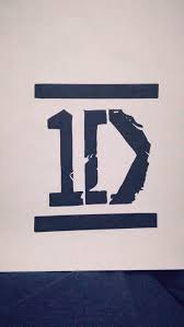 Logo is created with lines forming a bold looking letter r that has a letter d incorporated into design, forming a rd monogram in white. One Direction Logo 1d Art Black And White Harry Liam Louis Niall One Direction Hd Mobile Wallpaper Peakpx