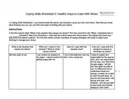With these two worksheets, students will learn the difference between positive and negative coping skills and. Coping Skillsor Anxiety Worksheets Pdf Problems Depression Disorder Jaimie Bleck