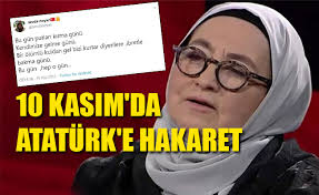 Peki ama mustafa kemal atatürk'e hakaret etmek yada anılarına zarar vermek suç değil mi ? Sevda Noyan Dan Ataturk E Hakaret