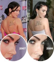 Did megan fox's insecurities lead to plastic surgery? Megan Fox Before After Nose Plasticsurgery Celebrity Megan Fox Plastic Surgery Plastic Surgery Gone Wrong Celebrity Plastic Surgery