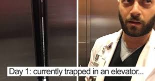 He Got Stuck In Elevator Before His Very First Surgery, And Proved Doctors  Have The Best Sense Of Humor