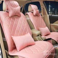 High Class Luxury Yamamai Silk Car Seat Cover Pink Car Accessories Girly Car Pink Car