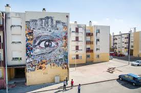 How big is the city of loures in portugal? Vhils Unveils A New Piece In Loures Portugal Streetartnews