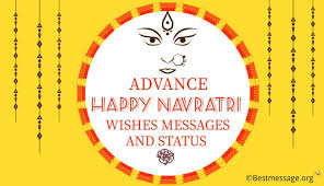 Navratri messages, quotes and wishes 2021. Advance Navratri Wishes Messages Status In Hindi And English