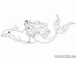 Bellissimi disegni da colorare raffiguranti soggetti e personaggi. Disegni Da Colorare Barbie Sirena E Delfini