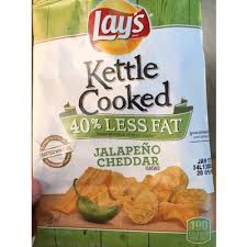 Like most fruits and vegetables, jalapeño peppers are a good source of fiber. Calories In Kettle Cooked Potato Chips Jalapeno Cheddar From Lay S