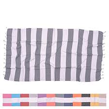 There's even a helpful diagram with five different ways if you were wondering. The Riviera Towel Company Biarritz Dark Grey Striped Turkish Towel For Bath Beach Swimming Pool Yoga Pilates Picnic Blanket Scarf Wrap Peshtemal Hammam Fouta Buy Online