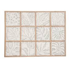 Regal art & gift + see all. 43 X 32 Large Metal Plant Tiles In Natural Wood Frame Wall Decor Olivia May Target