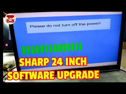Sharp 24 Inch Led Tv Red Light Blinking Sharp Software Upgration Youtube