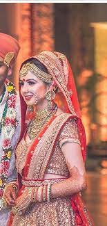 Indian Bride Traditionnal Look Beautiful Stunning Indian Bride Bridal Outfits Indian Wedding Dress