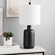 Matte Black Textured Rib Table Lamp Kirklands In 2020 Black Table Lamps Lamp Farmhouse Table Lamps