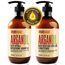 Because of the amino acid complex, it's the best shampoo for frizzy hair caused by breakage. Amazon Com Moroccan Argan Oil Shampoo And Conditioner Sls Sulfate Free Gift Set Best For Damaged Dry Curly Or Frizzy Hair Thickening For Fine Thin Hair Safe For Color