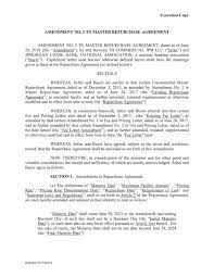 For example beginning january 1, 2010 xxxxx will be the new law, where january 1, 2010 is the effective date that the new law becomes official. Execution Copy Amendment No 2 To Master Repurchase Agreement Amendmen
