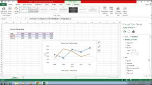 how to create line graph in excel 2013