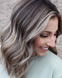 Smoky Blonde Bob Wig Wavy Blonde Balayage Wig Human Hair Etsy Blending Gray Hair Blonde Bob Wig Front Lace Wigs Human Hair