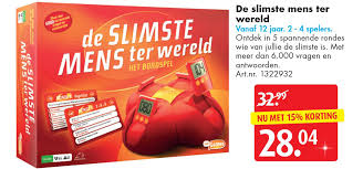 De Slimste Mens Ter Wereld Het Bordspel Nu Met 15 Korting Aanbieding Bij Bart Smit