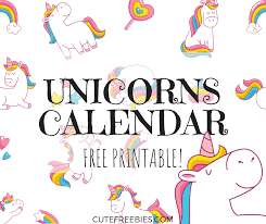 This will make you extremely popular with the kids in your house.) our calendar templates make it easy to create custom weekly or monthly calendars (both print and online) with room for notes and task lists. Cute Unicorn 2021 Calendar Free Printable Cute Freebies For You