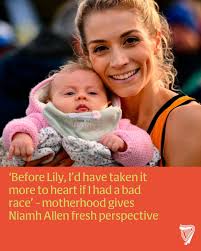 Eleven and a half weeks. That's all it was. From the day Niamh Allen gave  birth to her first child, Lily, to the day she raced to a silver medal at  the