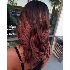 The Desert Rose Hair Colour Trend Doesn T Even Require Bleaching And Is Perfect For Working Women The Singapore Red Balayage Hair Ombre Hair Color Rose Hair