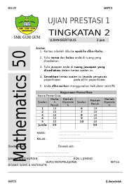 Matematik pt 3 pst 2016. Soalan Percubaan Pt3 Matematik Selangor 2016 Sumber Pendidikan