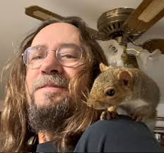 Humorous moment with kids and acorns in bin