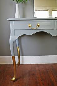 Gold Dipped Legs Furniture Makeover Redo Furniture Furniture Diy