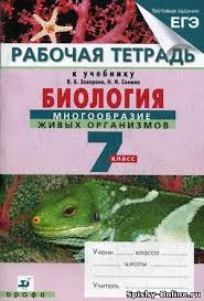 рабочая тетрадь по биологии 7 класс сонин скачать бесплатно Reshebnik I Gdz Rabochaya Tetrad Po Biologii 7 Klass Zaharov Sonin