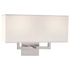 A clear glass bulb cover adds dimension and fun to the sleek and slim silhouette while adding functional lighting to your bathroom or kitchen. George Kovacs Brushed Nickel Two Light Wall Sconce P472 084 Bellacor