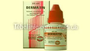 ديرماتين dermatin محلول أو بودرة مضاد للفطريات واسع المجال sauce bottle hot sauce bottles mustard bottle