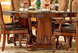 Old World Double Pedestal Extendable Dining Table Dining Table In Kitchen Formal Dining Room Sets Beautiful Dining Rooms