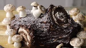Buche De Noel With Mascarpone Cream And Dark Chocolate Ganache Recipe Recipe Rib Roast Molten Chocolate Cake Recipes