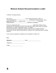 By writing the letter, provide a character witness to a university or company on the student's behalf. Writing A Letter Of Recommendation For A Medical Student Letter Of Recommendation Sample For Medical School