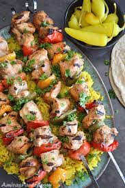 Yummy Middle Eastern Chicken Kabobs Recipe Chicken Kabobs Middle Eastern Recipes Middle Eastern Chicken