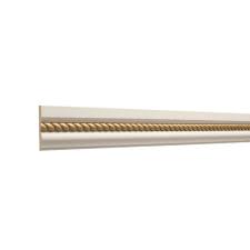 Extruded thin metal chair rail is going to look really dinged up, should say a chair hit it, in short order. 1330 02gld Chair Rail Moulding Ornamental Decorative Millwork