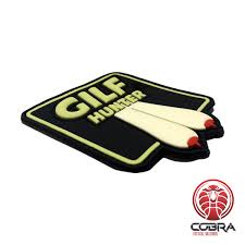 GILF Hunter Funny PVC Patch with Hook & Loop Airsoft