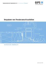 Verputzen Von Fensteranschlussfolien Knauf Gips Kg