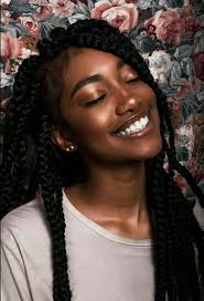 Black And White Braids On Dark Skin Black Is Beautiful Dark Skin Beauty Beautiful Black Women Black Is Beautiful