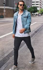 All Black And Blue Denim Jacket Page Not Found Mens Outfits Denim Jacket Men Mens Fashion Casual