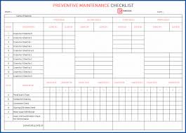 Tool usable life is dramatically extended and catastrophic failure on the tooling is avoided. Maintenance Schedule Template