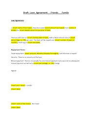 A free loan agreement template is a money lending agreement. 29 Simple Family Loan Agreement Templates 100 Free