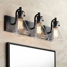 Ombre glass shades give the lighting a subtle warm quality. Bathroom Light Fixtures Vanity Lights Lamps Plus