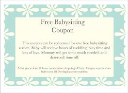 We prefer to call it sanity. 12 Baby Sitting Coupon Templates Psd Ai Indesign Word Free Premium Templates