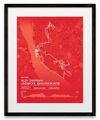 City,map,maps,print,poster,liverpool,liverpool map,liverpool print,liverpool poster,england,uk,gift,england map. Liverpool Rock N Roll Marathon Personalised Bespoke Route Map Poster
