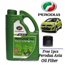 Maybe you would like to learn more about one of these? Perodua Fully Synthetic Sae 0w 20 Engine Oil 3l Perodua Axia Oil Filter I Shopee Malaysia