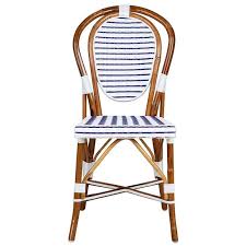 White And Blue French Mediterranean Bistro Chair Lin Our Most Popular Chair These Armless R Mediterranean Decor Mediterranean Homes Mediterranean Home Decor
